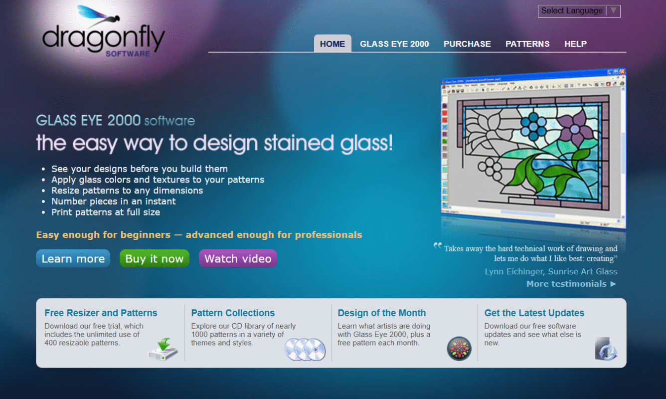 dragonfly software glass eye 2000